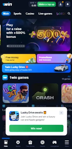 1win casino app Malaysia