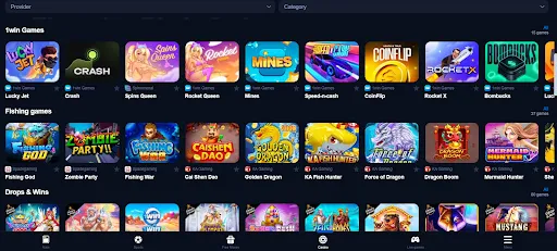 1win app casino games